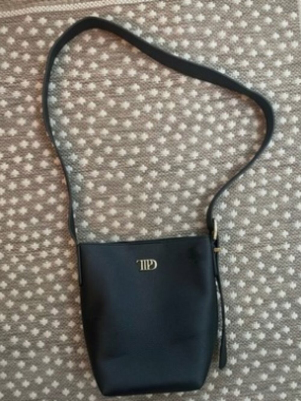 Taylor Swift Tortured Poets TTPD Faux Leather Cross Body Purse Black
